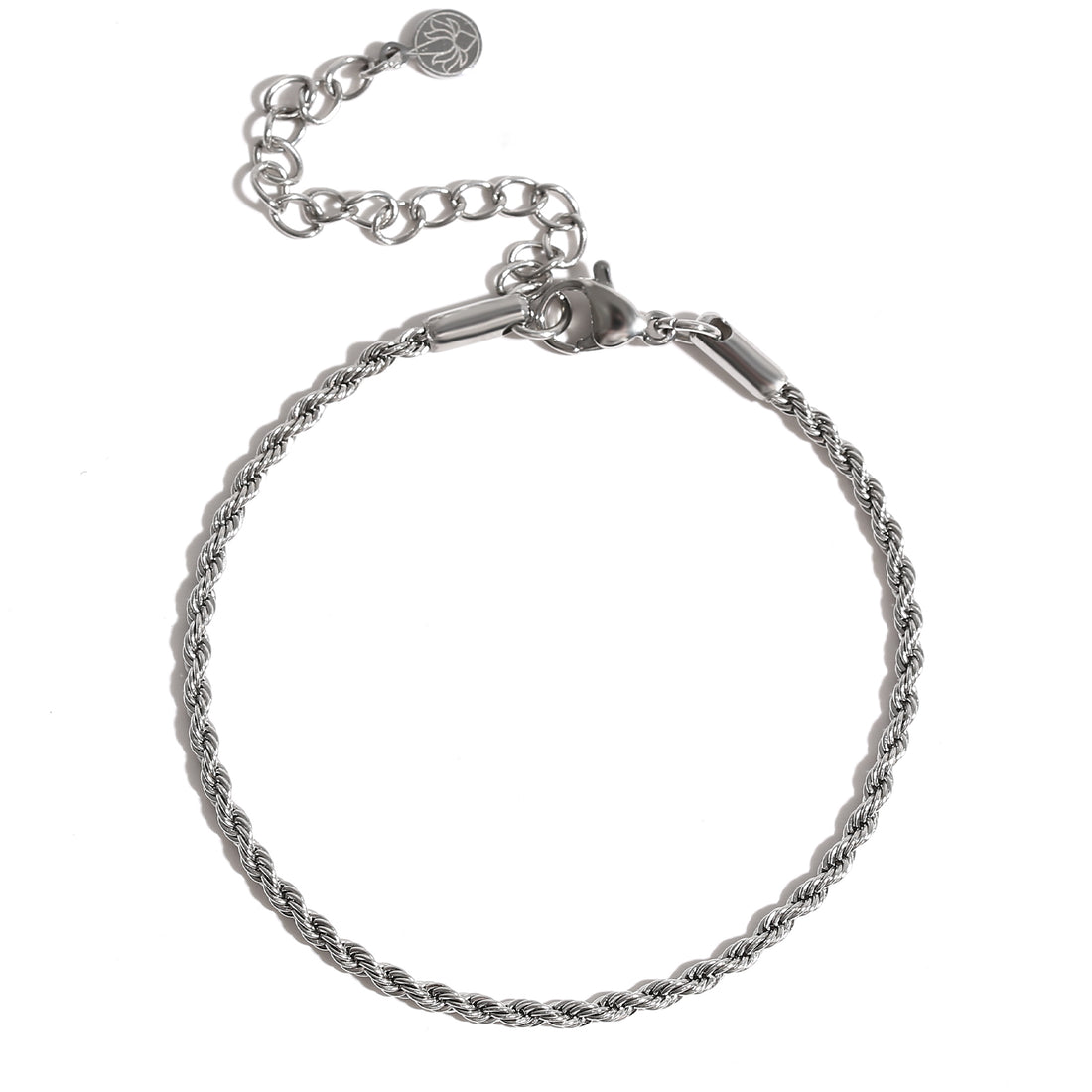 Rope Chain Bracelet, Stainless Steel