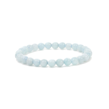 Healing Aquamarine bead bracelet 6mm