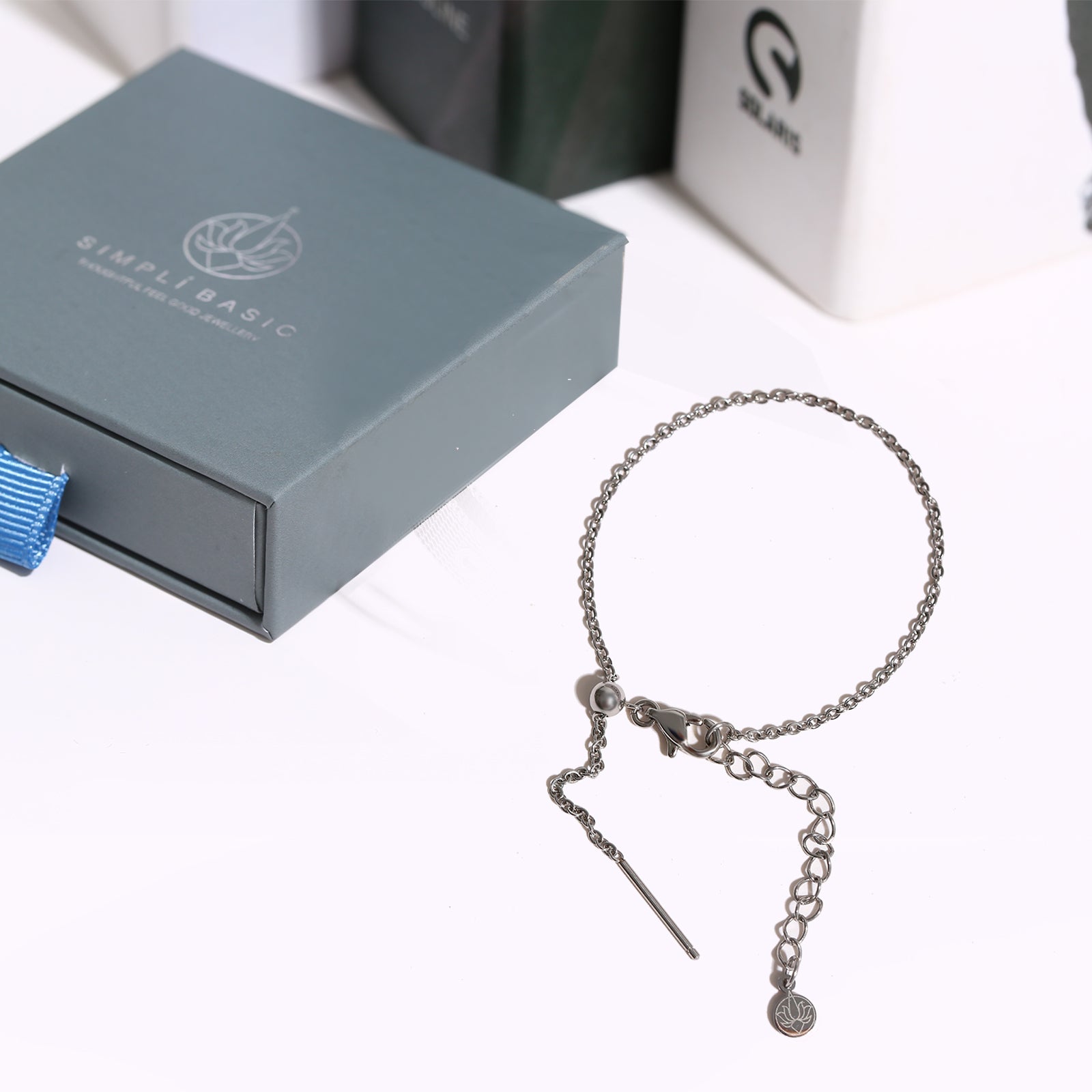 Adjustable Chain Bracelet, Stainless Steel