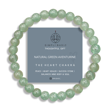 HEALING GREEN AVENTURINE BEAD BRACELET 6MM
