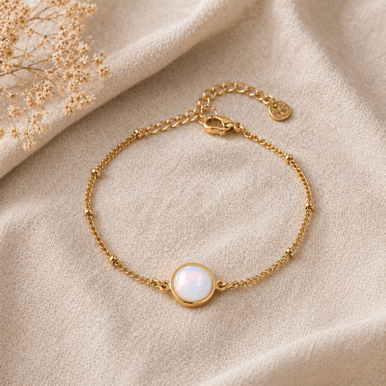 MOONSTONE CHAIN BRACELET