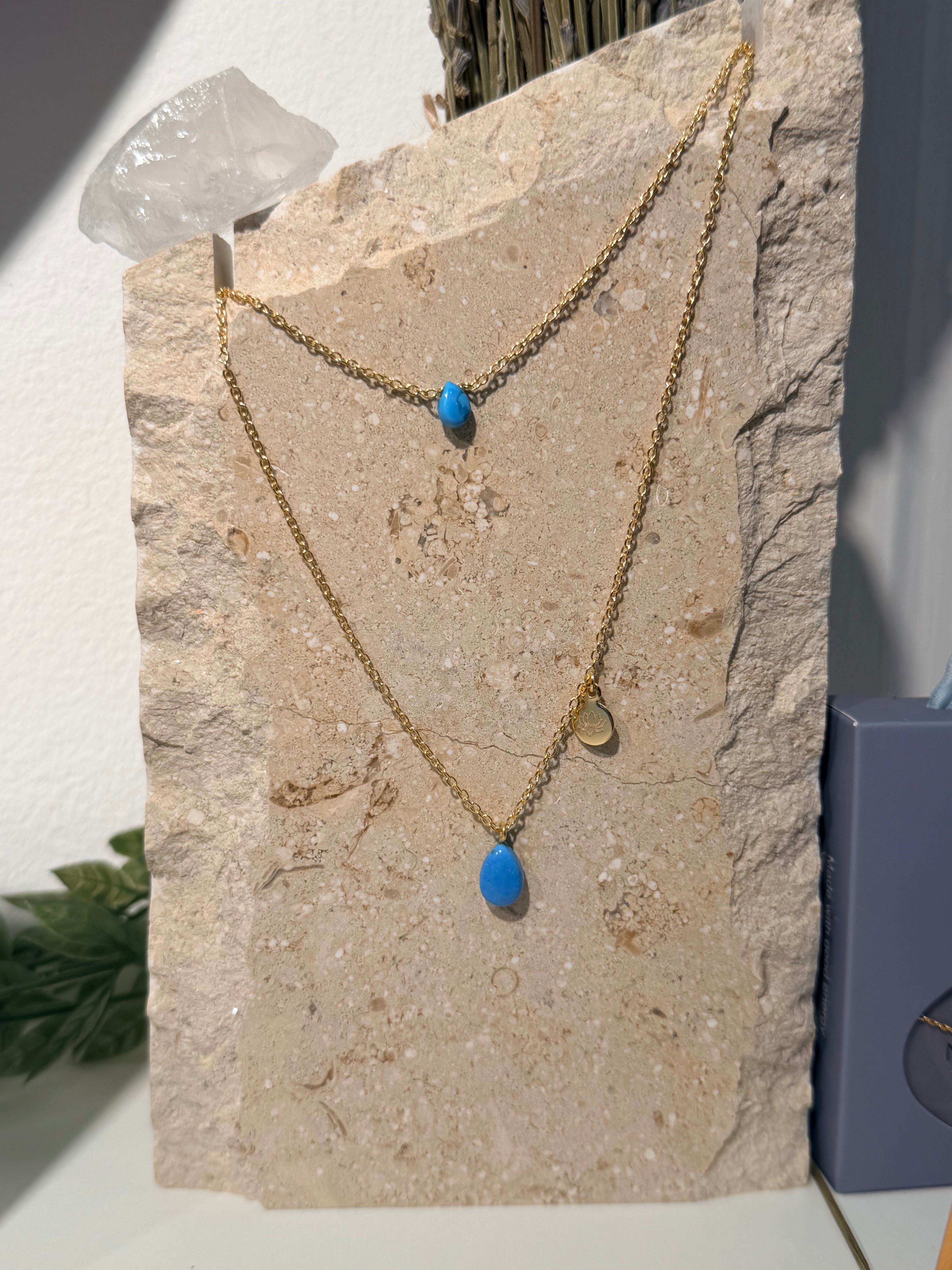 ORĀ Natural Feroza Turquoise Floating Bracelet
