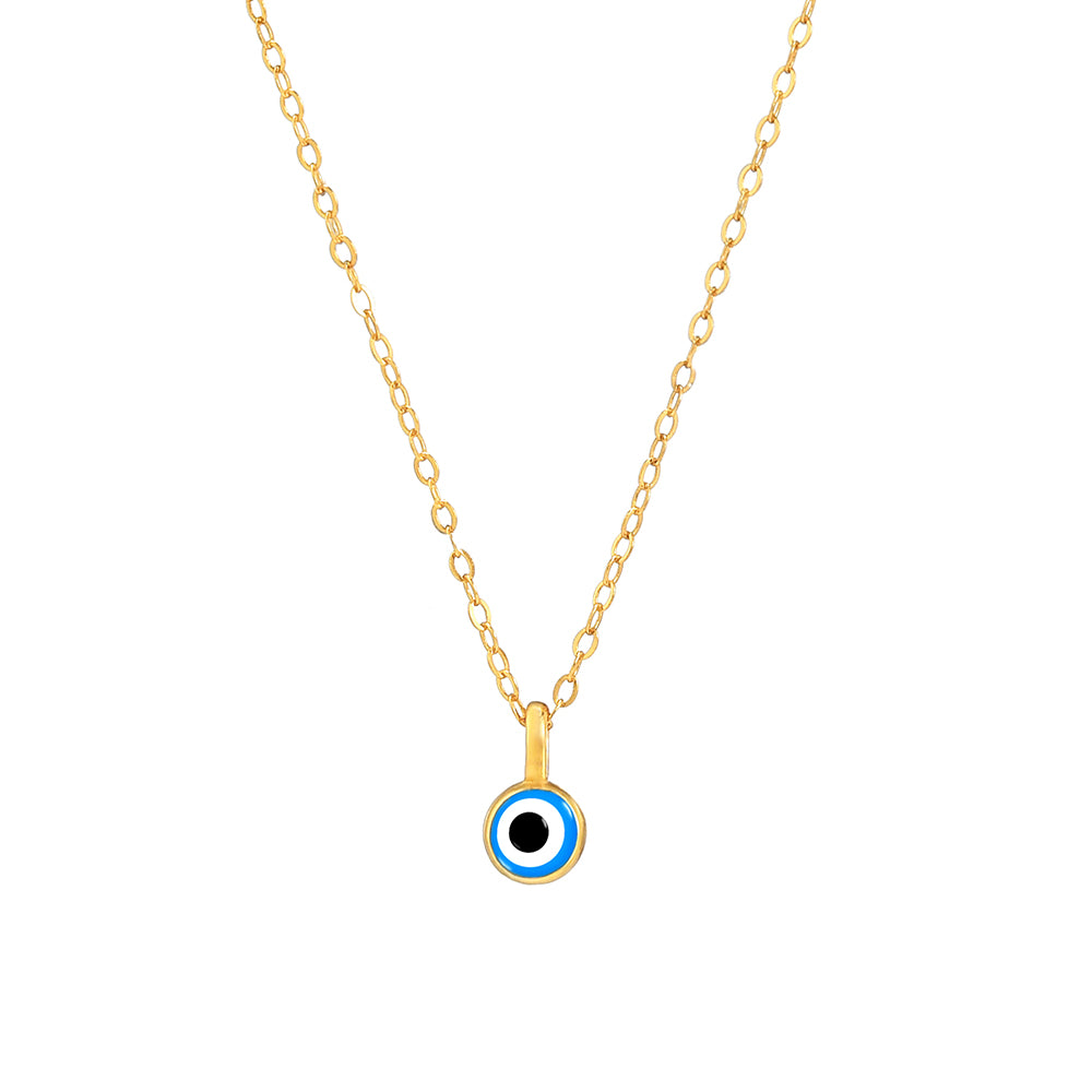 Evil eye Necklace 18k gold plated