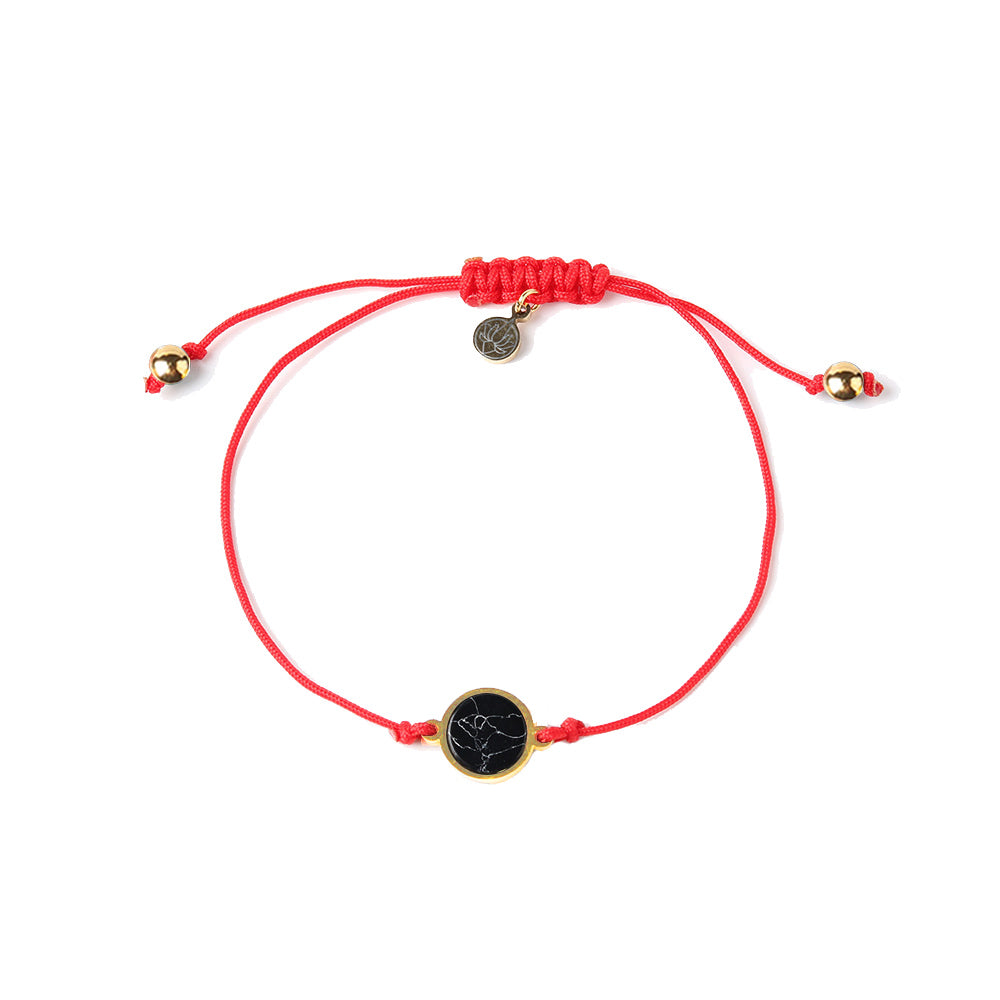 Obsidian, Red String bracleet