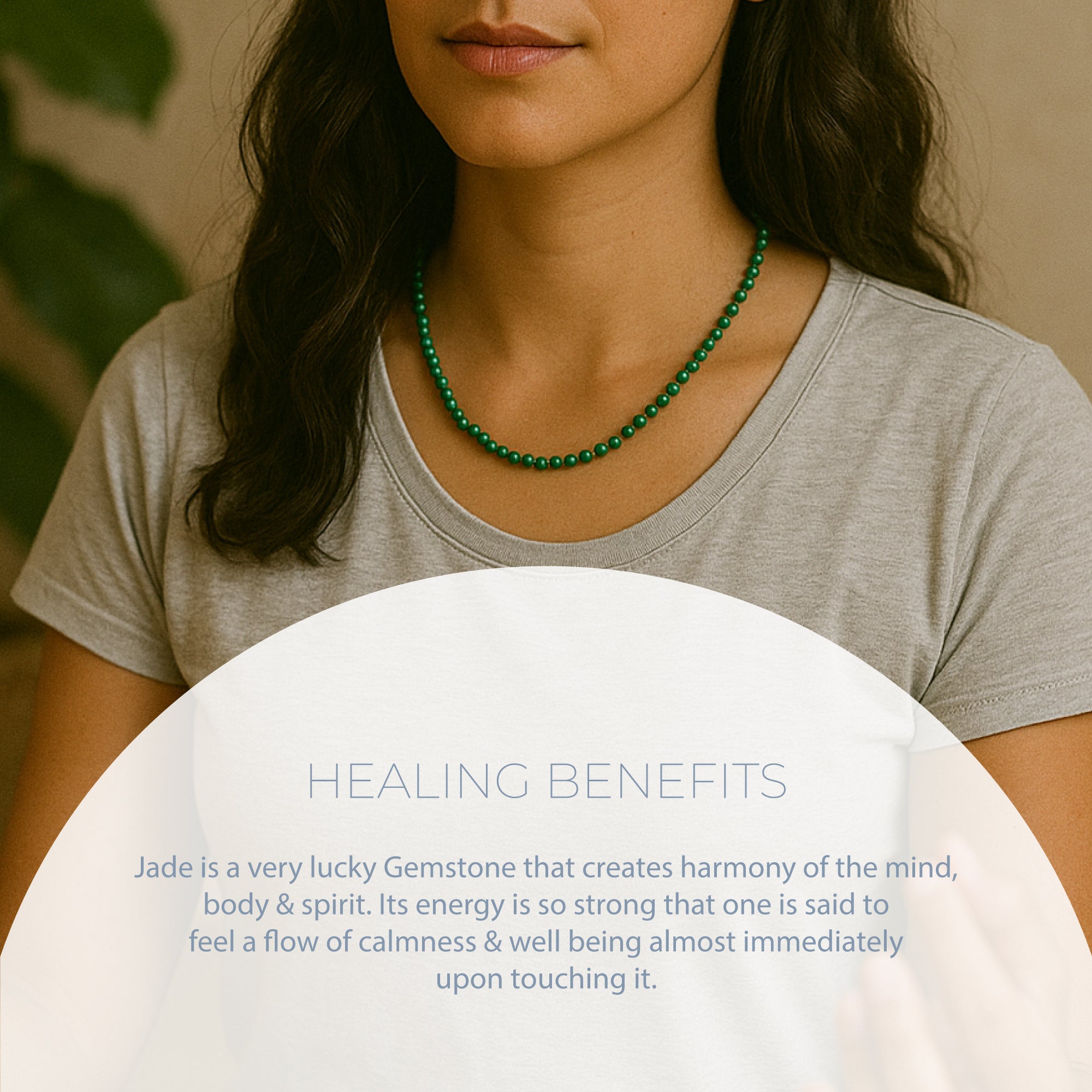 NATURAL MIX HEALING GEMSTONE BEADS NECKLACE