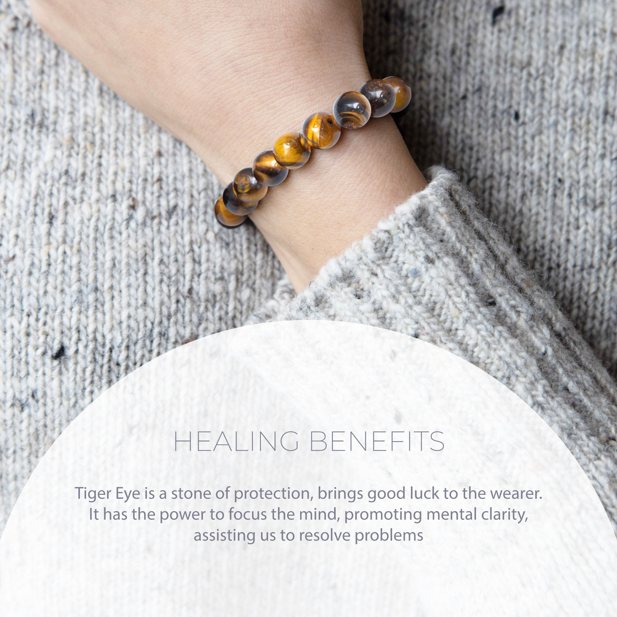 ALL TIGER EYE, YELLOW TIGER EYE 8MM