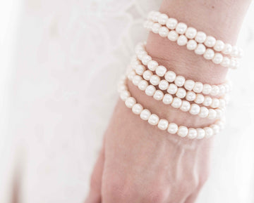 Healing White Howlite Bead Bracelet