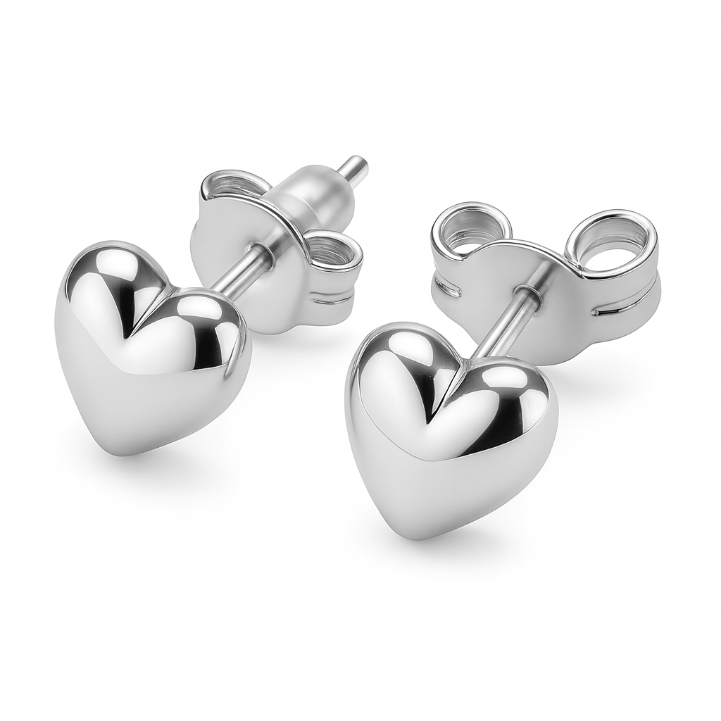 Mini Eternal Heart Studs