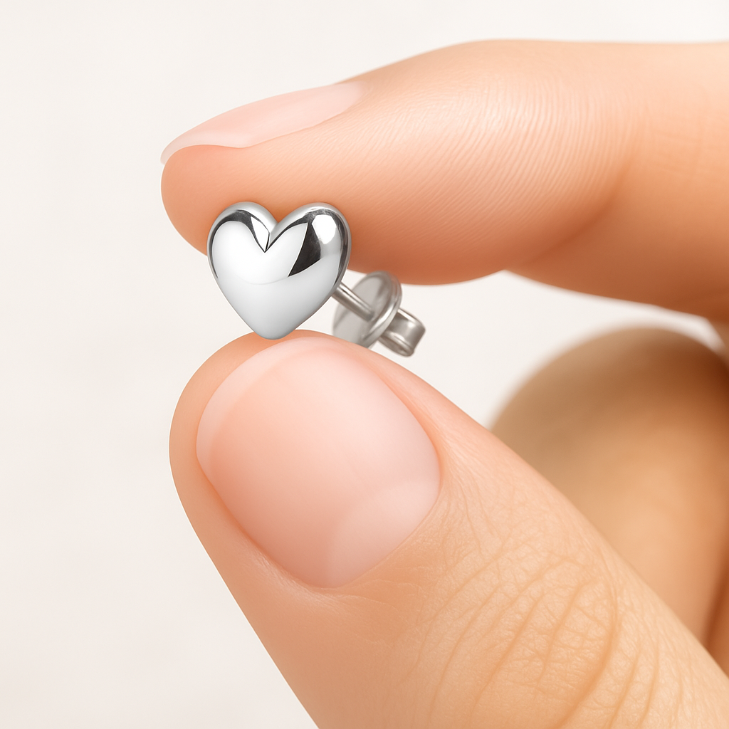 Mini Eternal Heart Studs
