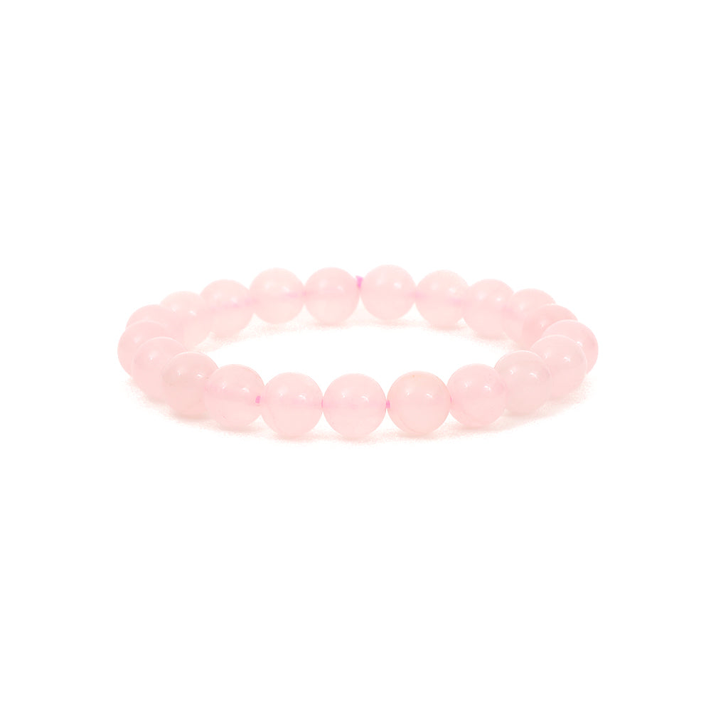 Healing Rose Quartz bead bracelet 8mm