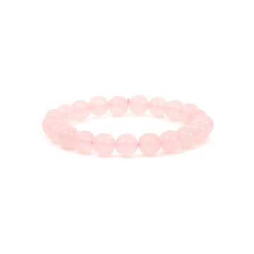 Healing Rose Quartz bead bracelet 8mm