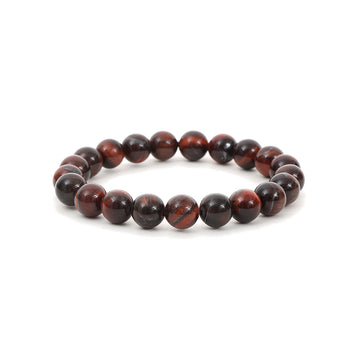 Healing red tiger eye bead bracelet 8mm