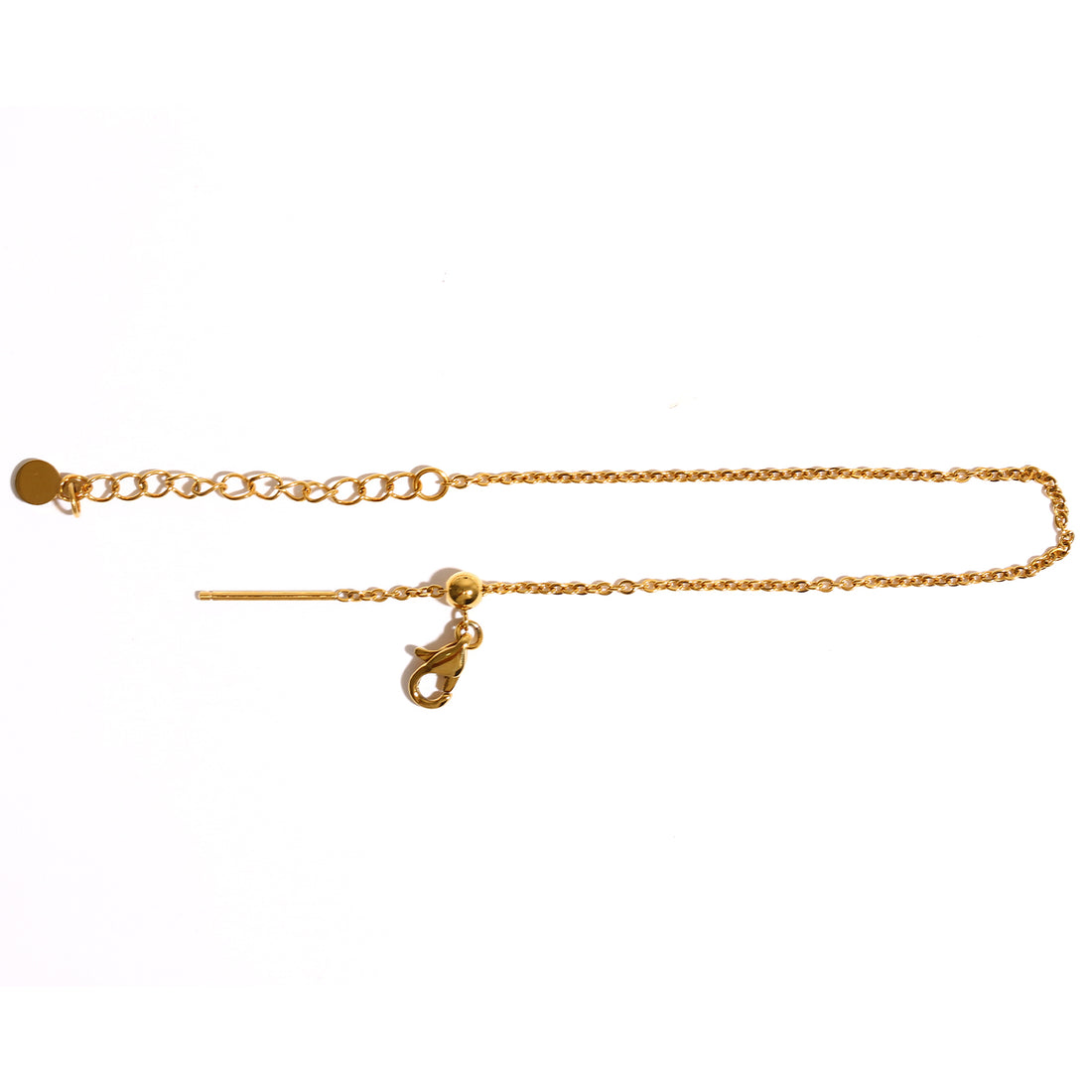 Adjustable Chain Bracelet, Stainless Steel 18K Gold