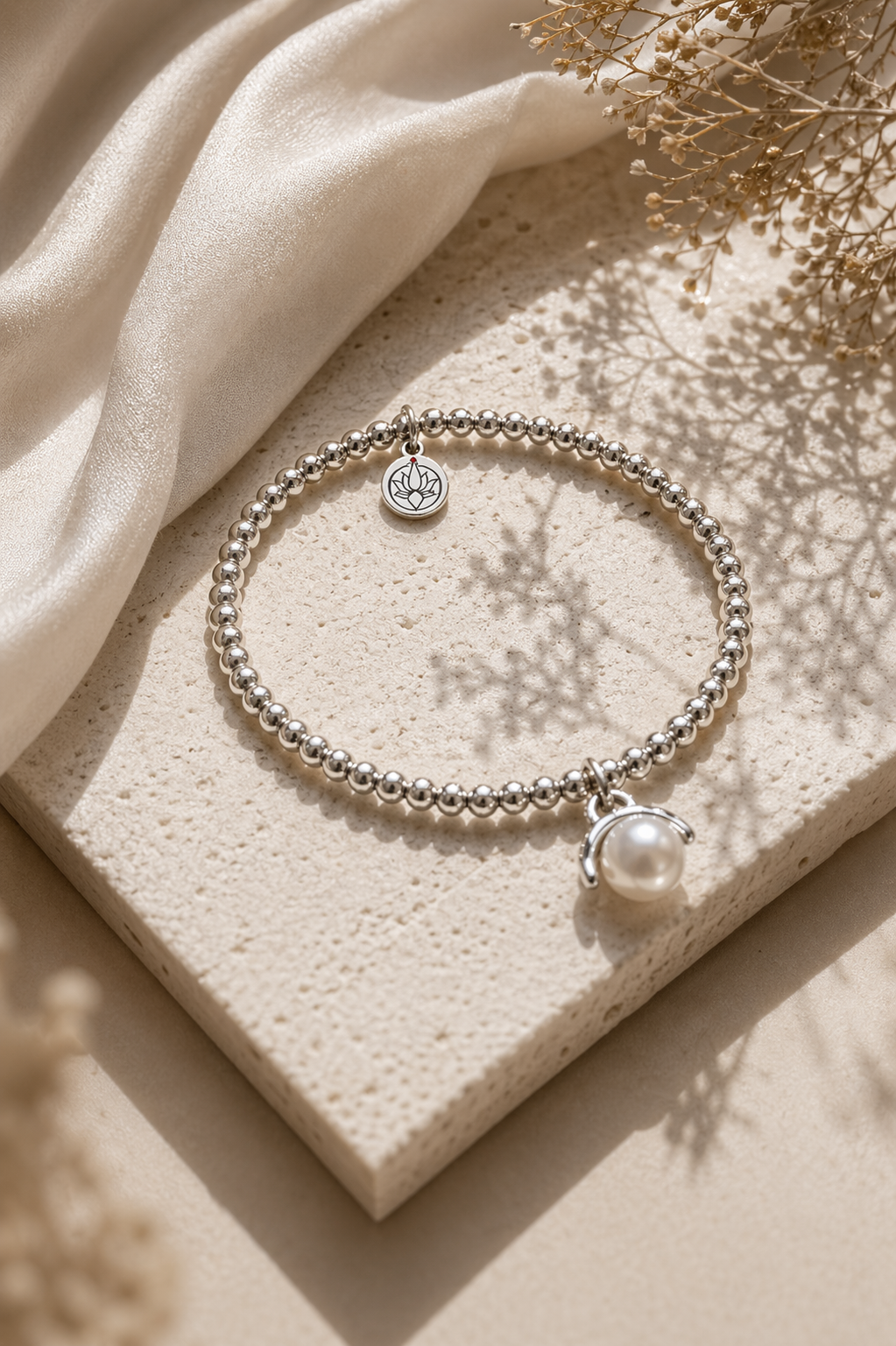 30th Birthday Rose Quartz Stainless Steel Bead Bracelet – Meaningful Gift for Her