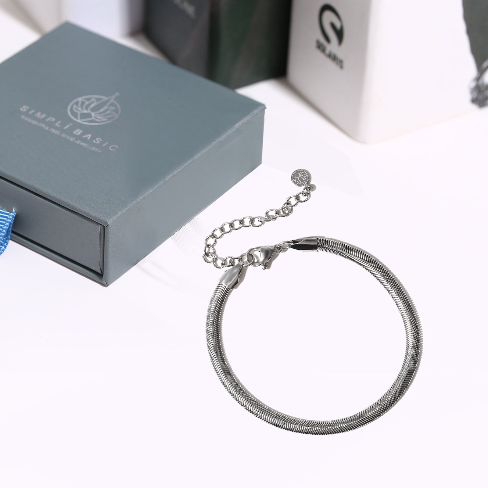 Snake Chain Bracelet, Stainless Steel