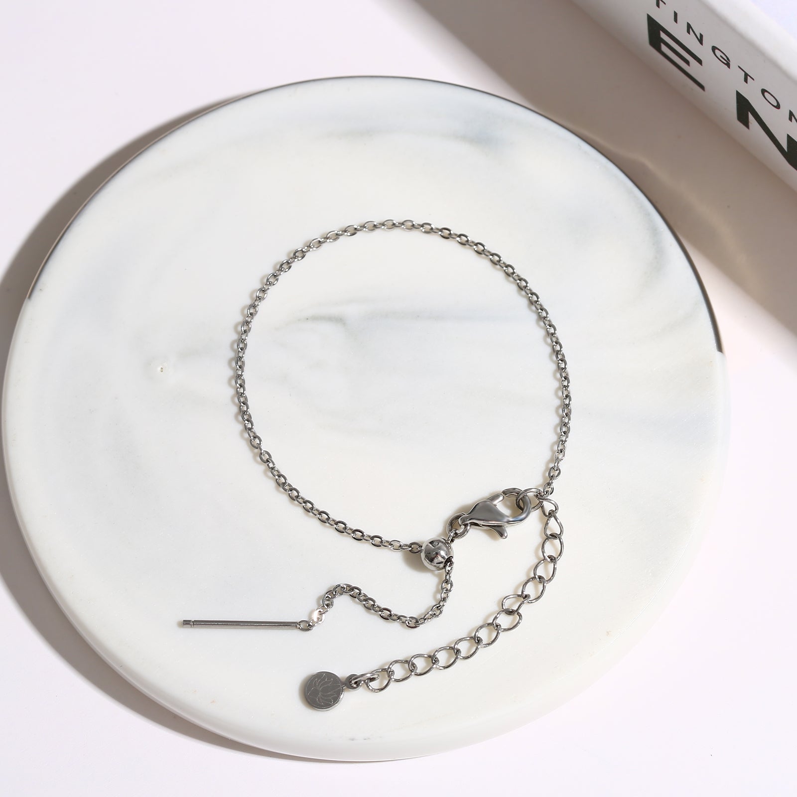 Adjustable Chain Bracelet, Stainless Steel