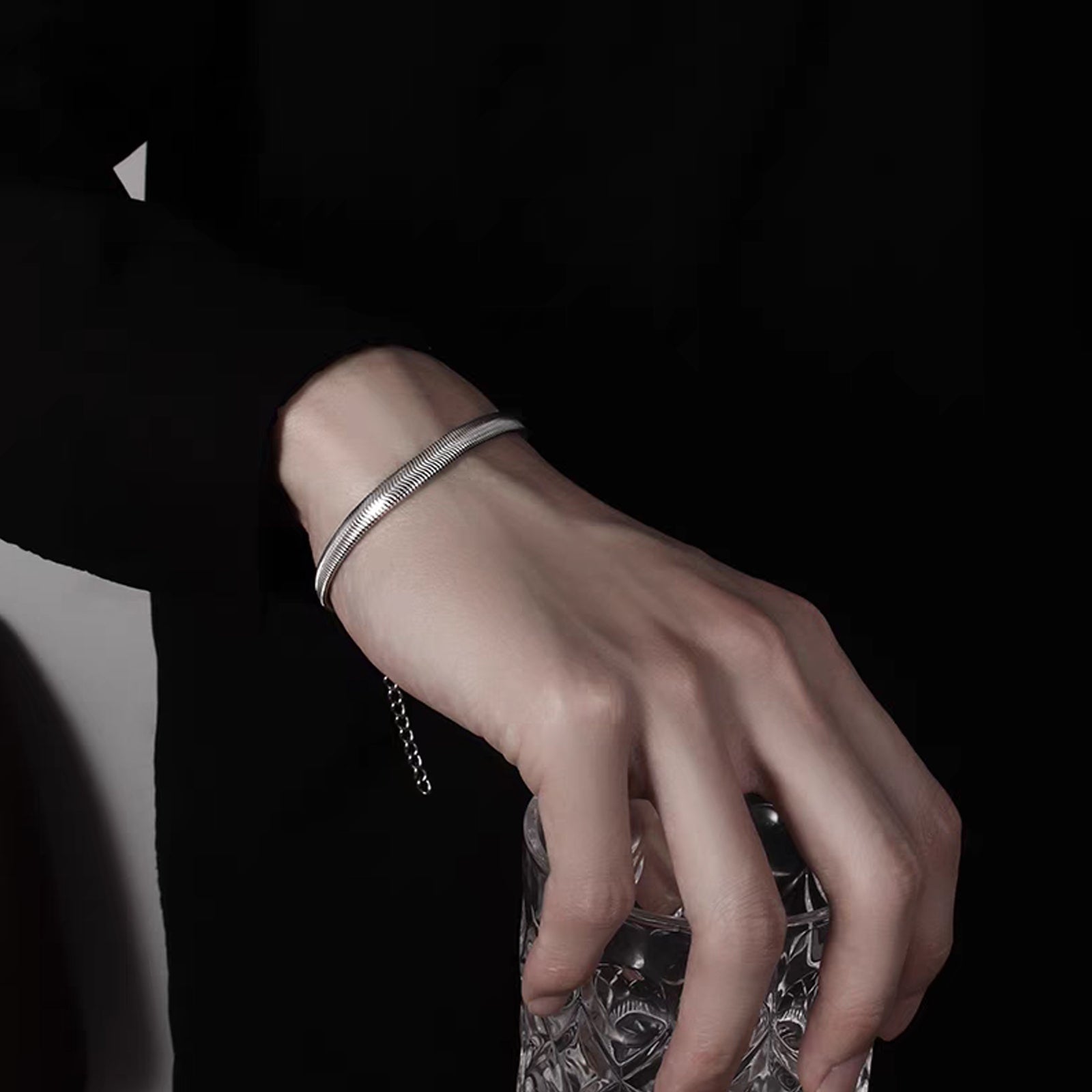 Snake Chain Bracelet, Stainless Steel