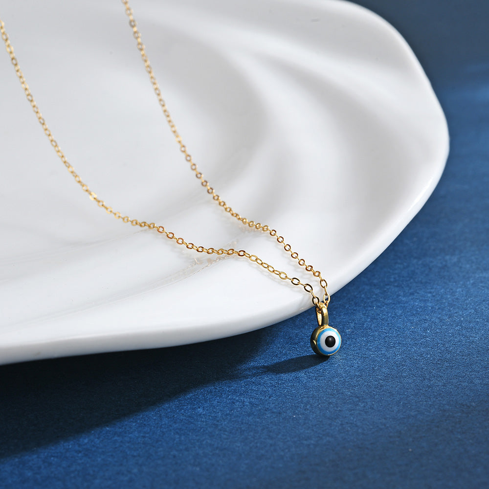 Evil eye Necklace 18k gold plated