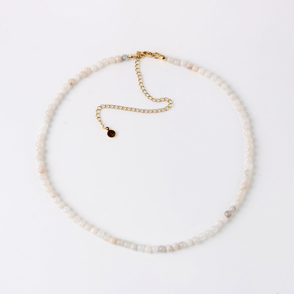 Natural Moonstone Healing Gemstone Beads  Necklace