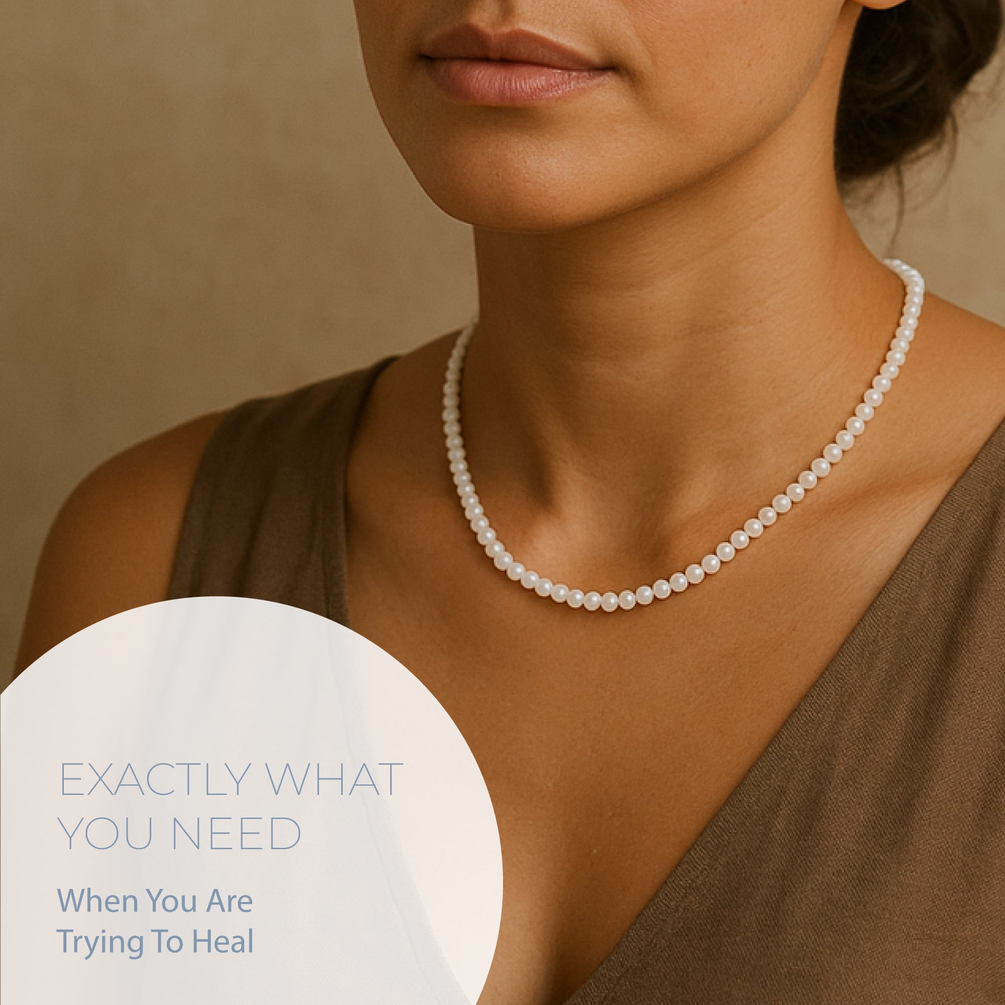 NATURAL MOONSTONE HEALING GEMSTONE BEADS NECKLACE