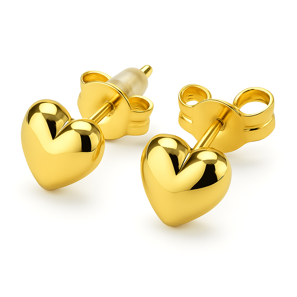 Mini Eternal Heart Studs